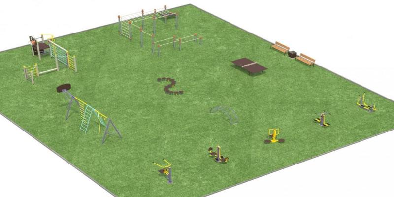 Дизайн проект спортплощадки разновозрастной  в Иванове