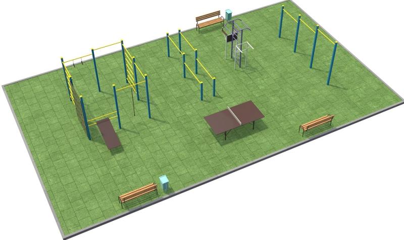 Проект спортплощадки 170 метров в Иванове в Иванове