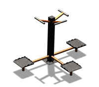 Уличный тренажер "Твистер тройной" УТ337 в Иванове