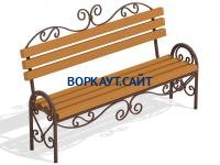 Лавочка кованная МАФ 1606 в Иванове