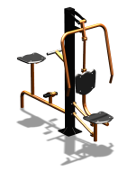 Уличный тренажер "Жим от груди Вело" УТ321 в Иванове