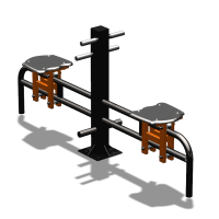 Уличный тренажер  "Каталка двойная"   УТ215 в Иванове