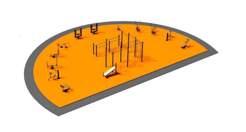 Дизайн проект спортплощадки Полукруглая в Иванове