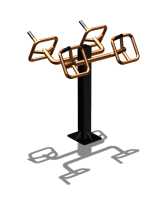 Уличный тренажер  "Штурвал двойной"  УТ201 в Иванове