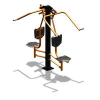 Уличный тренажер  "Верхняя тяга двойная"  УТ207 в Иванове