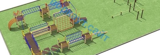 Проект спортплощадки с полосой препятствий в Иванове