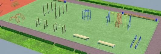 Проект детско-спортивной площадки для школы - детсада в Иванове