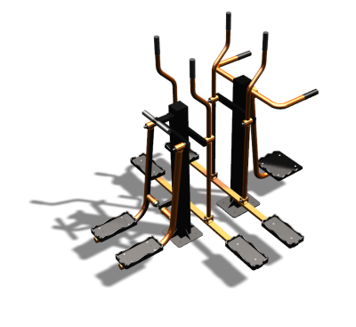 Уличный тренажер "Шпагат Маятник Лыжник двойной" УТ335 в Иванове