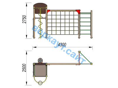 Детский спортивный комплекс Игровой ДСК 3111 в Иванове Детский спортивный комплекс Игровой ДСК 3111 в Иванове