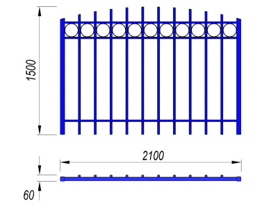 Ограждение спортивной площадки МАФ 5005 в Иванове