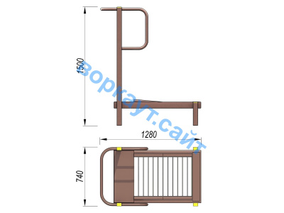 Уличный тренажер Беговая дорожка УТ 009 в Иванове
