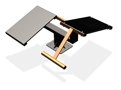 Уличный тренажер  "Скамья для пресса двойная"   УТ213 в Иванове