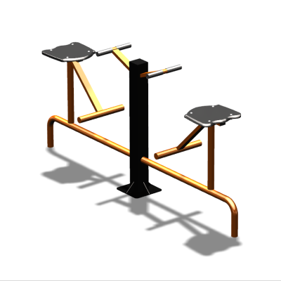 Уличный тренажер  "Твистер сидя двойной"   УТ216 в Иванове