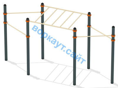 Турник разноуровневый с рукоходом ВС-26 в Иванове