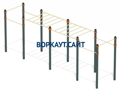 Воркаут рукоход с турниками ВС-23 в Иванове