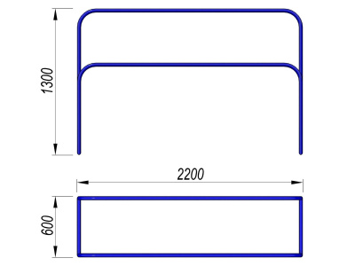 Брусья разновысокие МАФ 3531 в Иванове