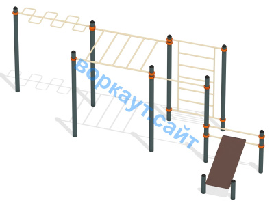 Спортивный комплекс воркаут ВС-45 в Иванове