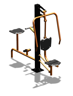 Уличный тренажер "Жим от груди Вело" УТ321 в Иванове