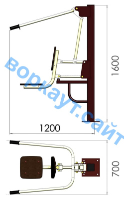Уличный тренажер "Тяга сверху" УТ 001 в Иванове