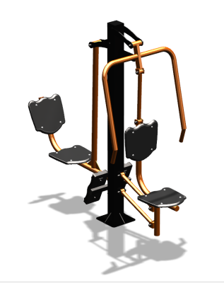 Уличный тренажер "Жим от груди Жим ногами" УТ304 в Иванове