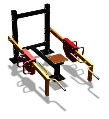 Силовой уличный тренажер  "Приседания/Шраги"  УТ413 в Иванове