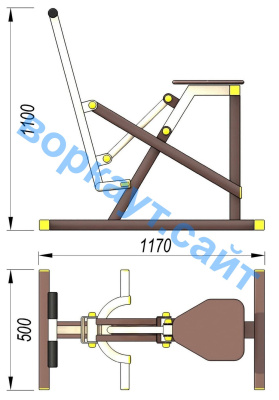 Уличный тренажер "Наездник " УТ 006 в Иванове