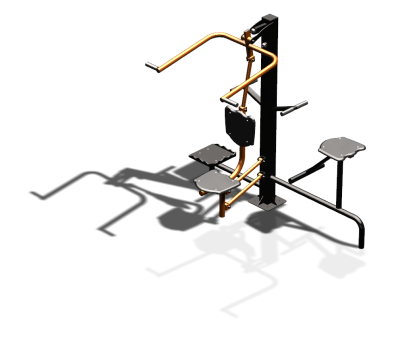 Уличный тренажер "Верхняя тяга Твистер стоя Твистер сидя" УТ336 в Иванове