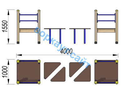Детский спортивный комплекс Мостик ДСК 3114 в Иванове