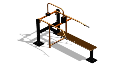 Силовой уличный тренажер  "Горизонтальный жим"  УТ402 в Иванове