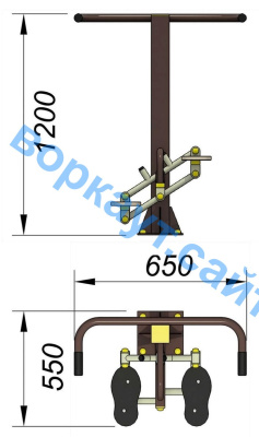 Уличный тренажер "Балансир" УТ 007 в Иванове