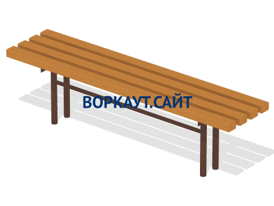 Лавочка без спинки МАФ 1601 в Иванове