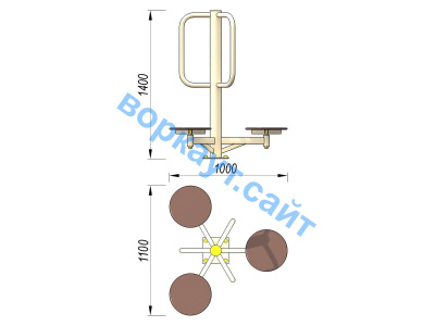 Уличный тренажер Орбита УТ 011 в Иванове