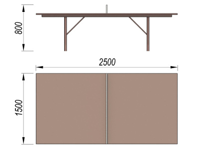 Теннисный стол МАФ 3517 в Иванове