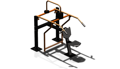 Силовой уличный тренажер  "Жим вверх сидя"  УТ403 в Иванове