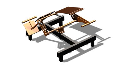 Силовой уличный тренажер  "Пресс Гиперэкстензия"  УТ420 в Иванове