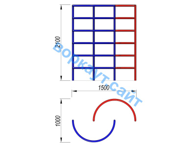 Шведская стенка полукруглая ДСК 3503 в Иванове
