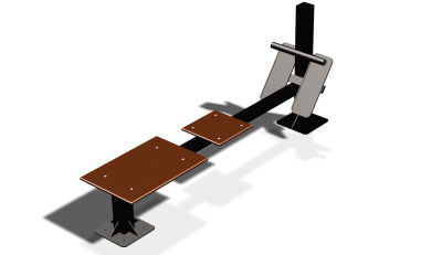 Силовой уличный тренажер  "Скамья для пресса"  УТ415 в Иванове